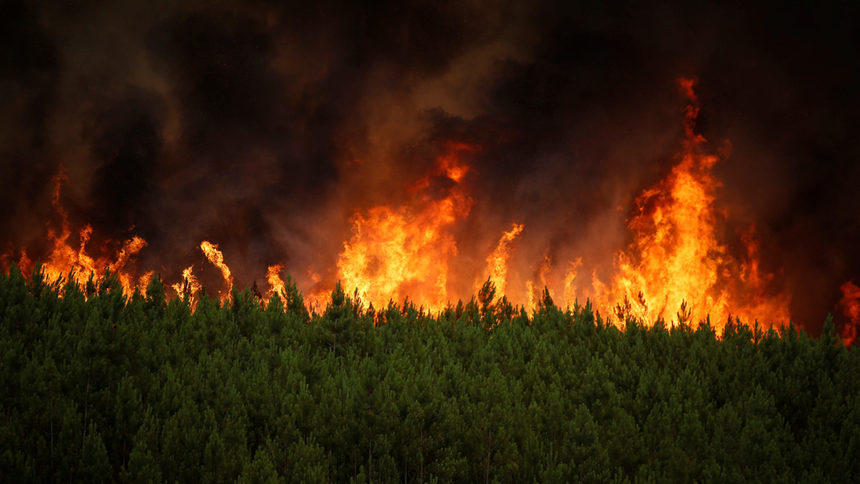 Разраства се пожарът над село Югово в Родопите. Снощи той