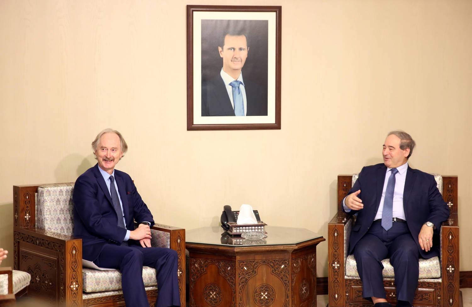Специалният пратеник на ООН за Сирия Гейр Педерсен се срещна