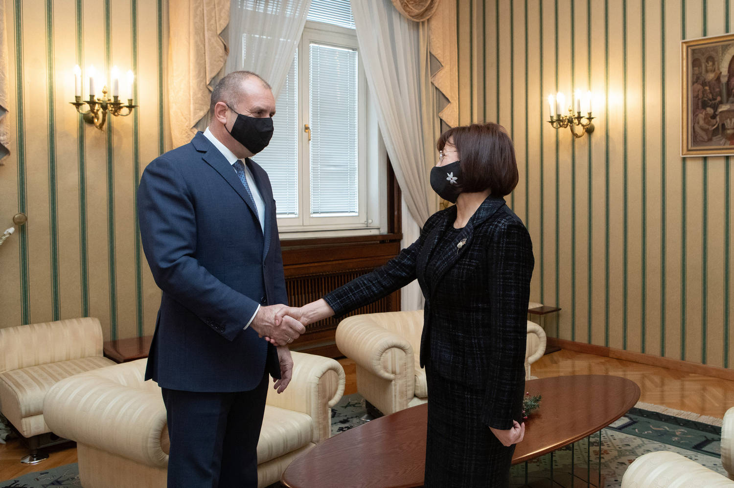Президентът Румен Радев се срещна с новоизбрания председател на Конституционния