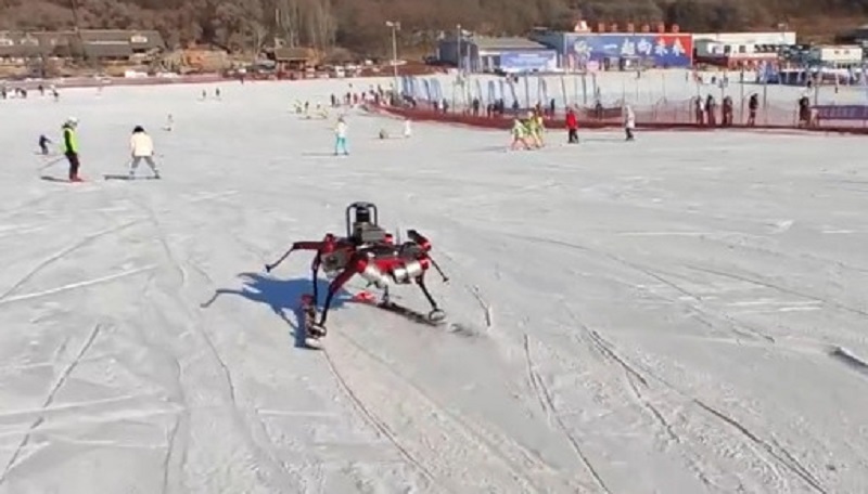 В Китай създадоха робот който кара ски съобщи Синхуа Устройството
