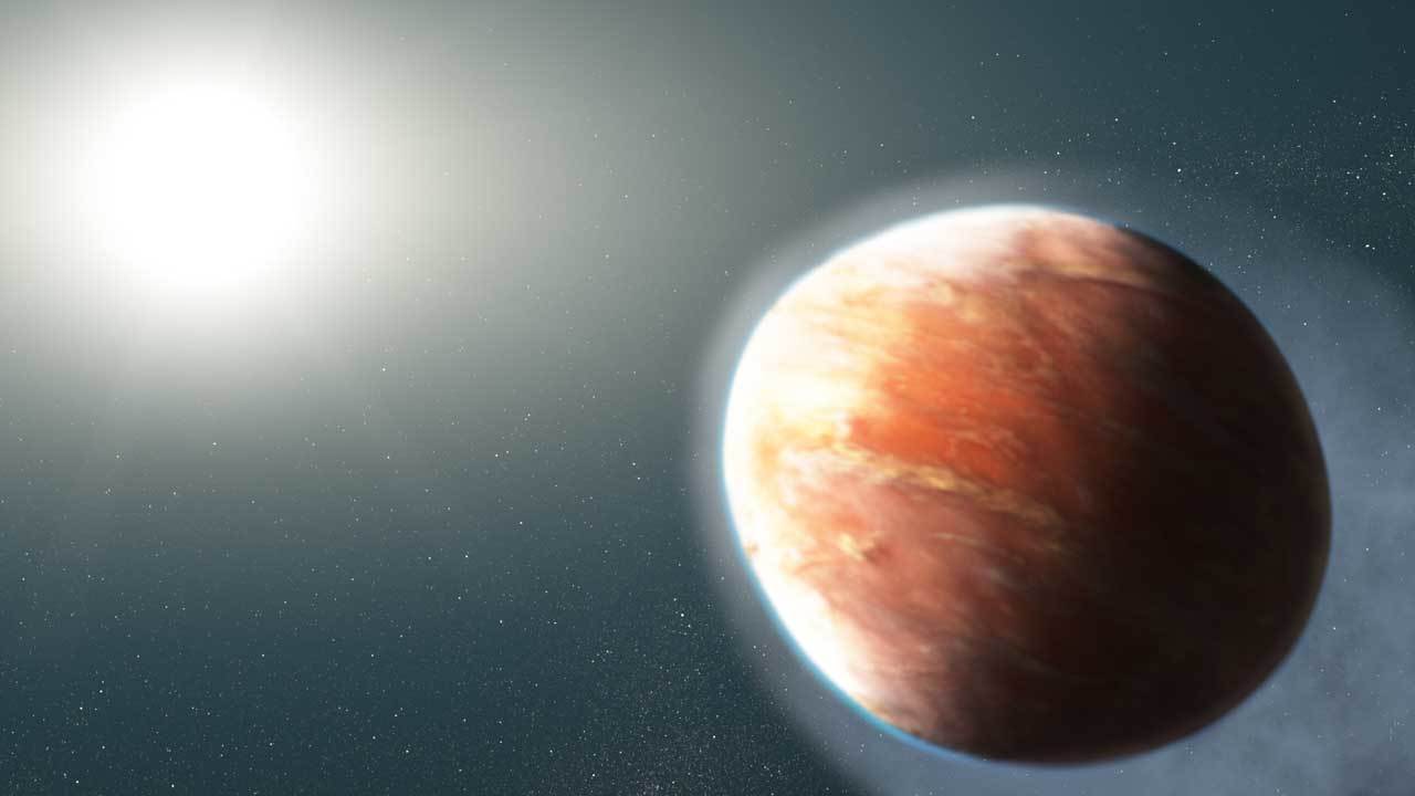 На свръхгореща планета извън Слънчевата система са открити метални облаци