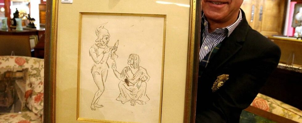 Рядка ранна рисунка на художника Пол Сезан, намерена случайно в