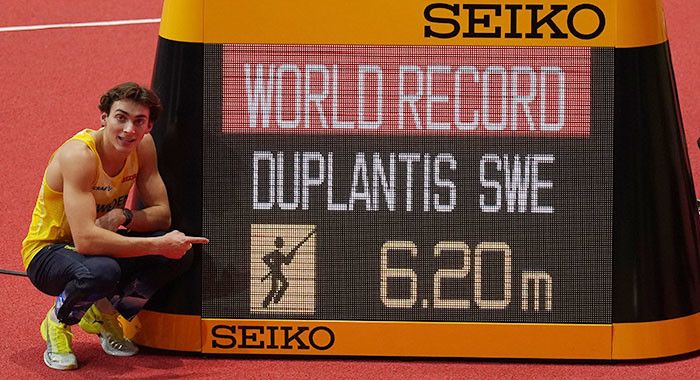 Шведът Арман Дуплантис отново подобри световния рекорд в овчарския скок.