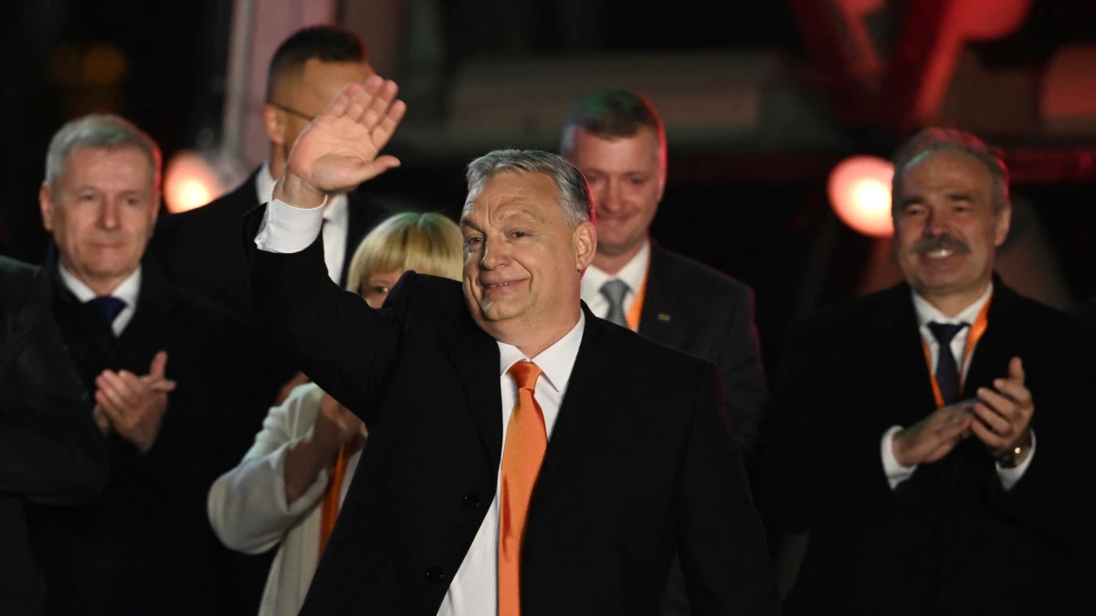 Унгарският премиер Виктор Орбан смазва опозицията на проведените вчера парламентарни