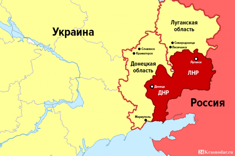 Руските военни части контролират 80 процента от Луганска област в