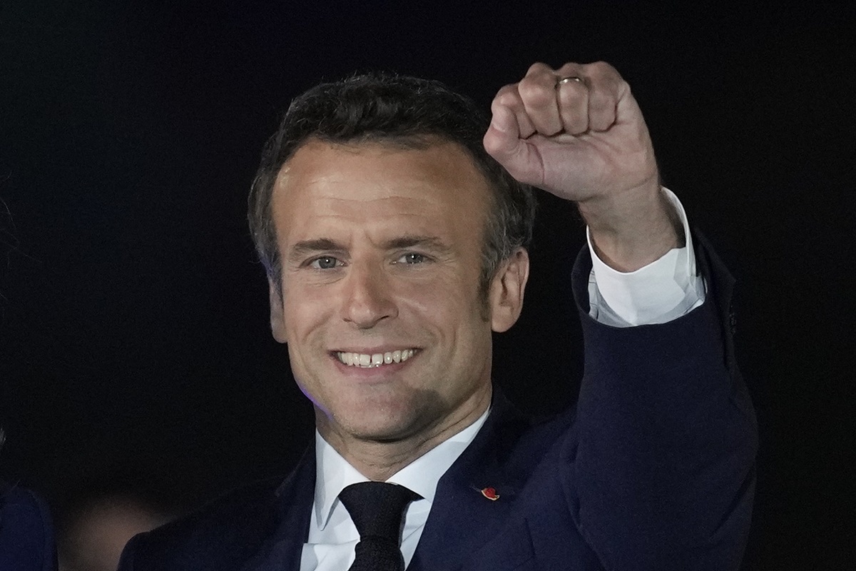 Досегашният президент на Франция Еманюел Макрон печели втори президентски мандат