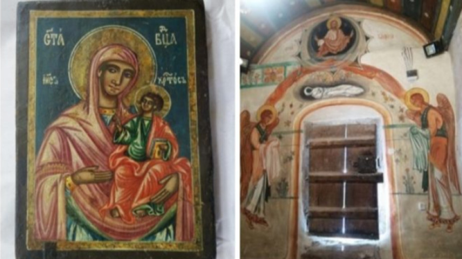 Единствената оцеляла икона от старата църква Св Николай Чудотворец в
