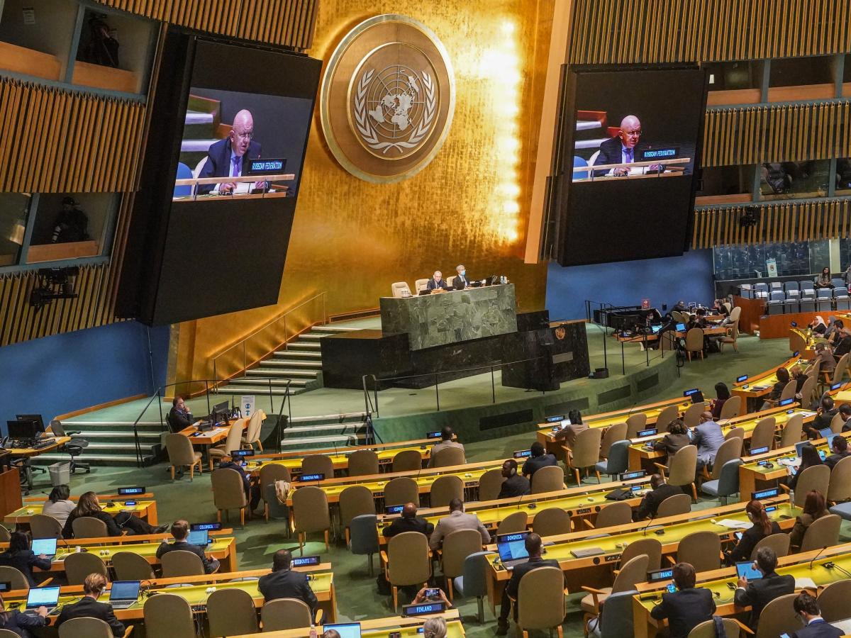 Общото събрание на ООН днес прие с голямо мнозинство резолюция