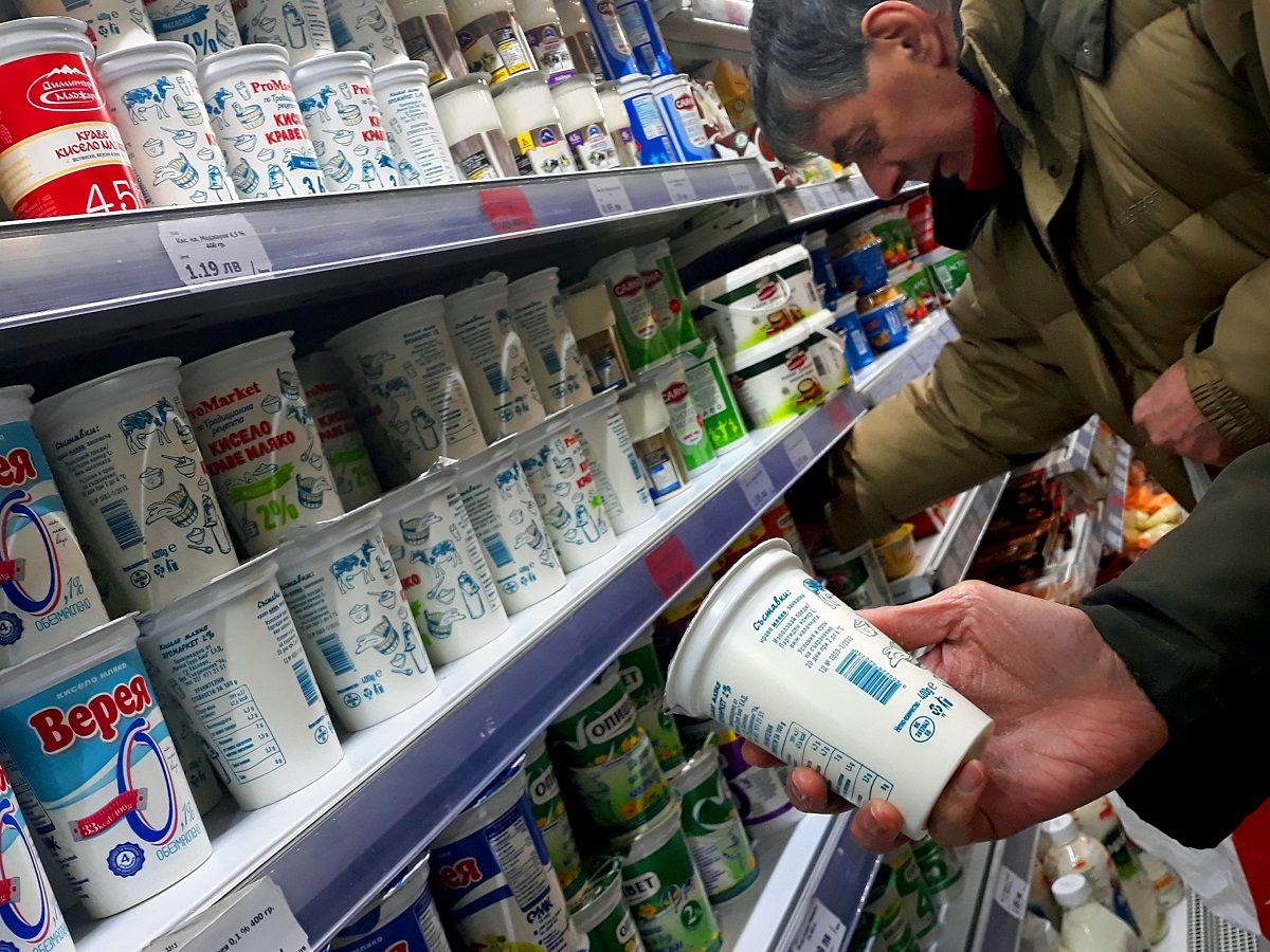 Млечните продукти са с най-голям ръст на цените сред хранителните