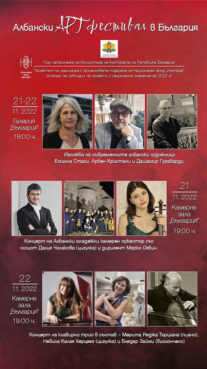 Софийската филахрмония кани публиката на първия Албански арт фестивал който