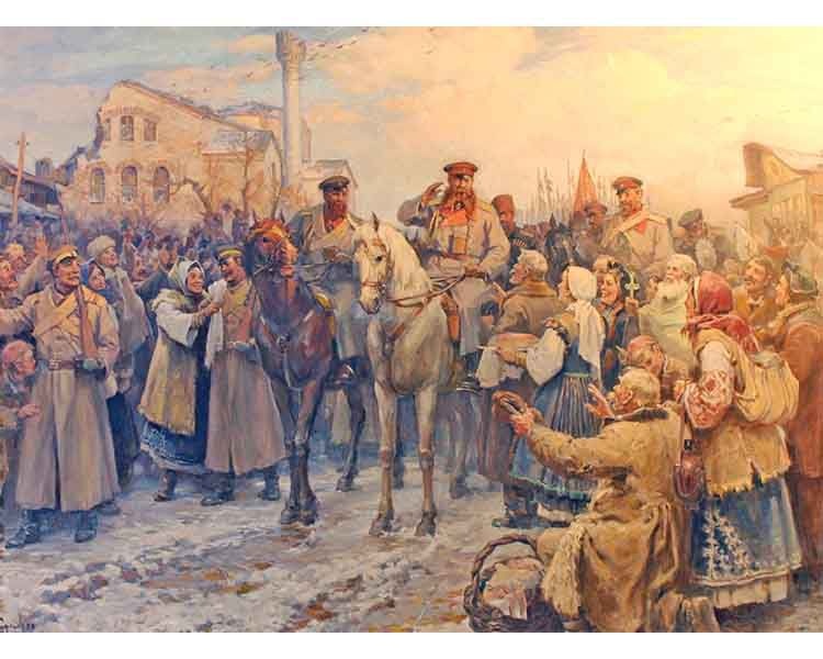 Александър Михайлов Гурко минава Балкана Крачат войник до войника  Зимата песен подхвана  Вятър препуща