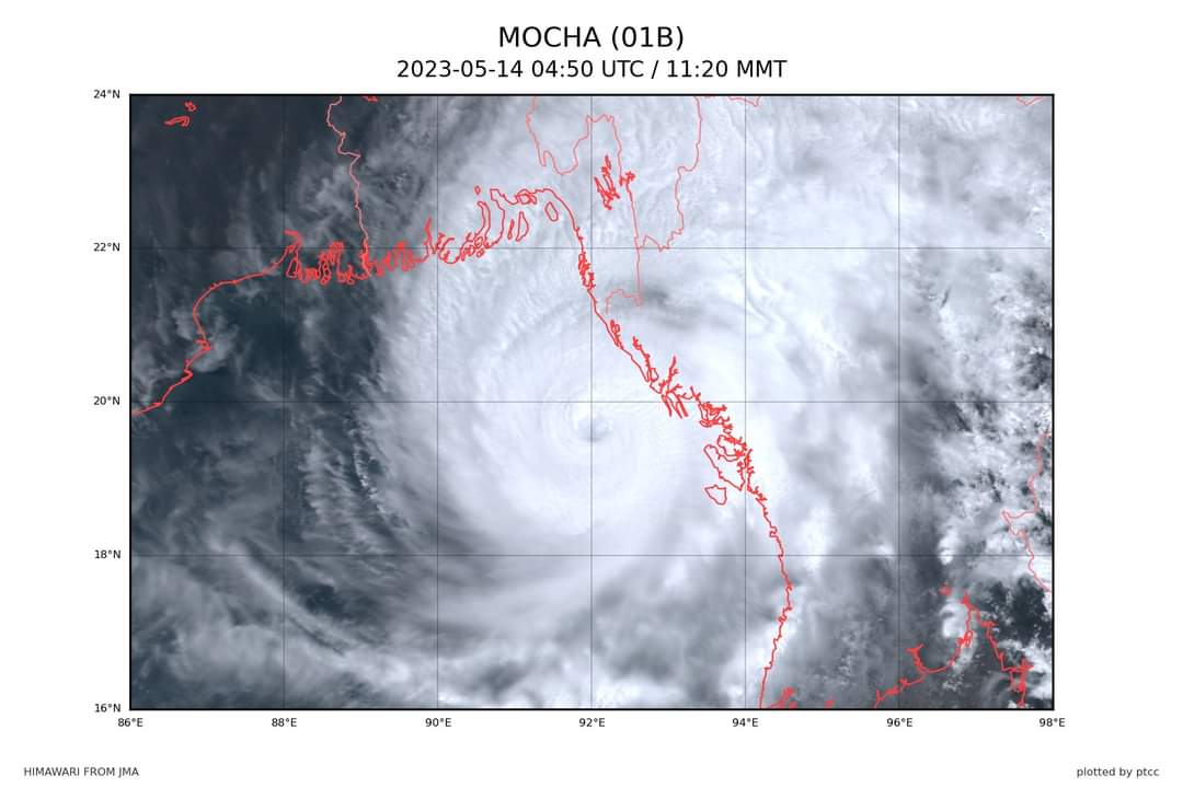 Циклонът Мока се засили до ураган от пета категория приближавайки бреговете
