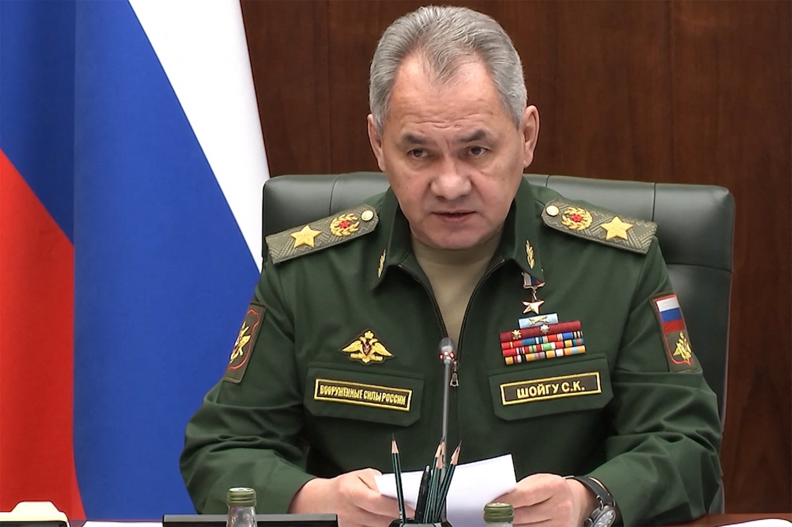 Руският министър на отбраната Сергей Шойгу каза днес че Москва