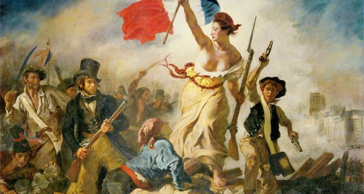 Картината е посветена на Юлската революция от 1830 г в