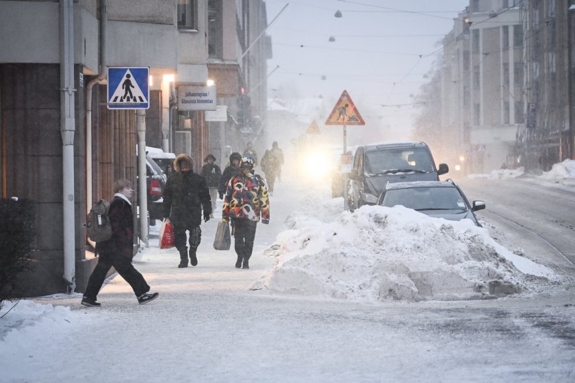 Тежка зимна обстановка в различни части на Европа Обилните снеговалежи и