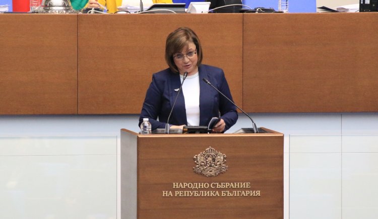 Снимка: Корнелия Нинова: ГЕРБ искат да скрият служебния кабинет на Борисов от парламентарен контрол