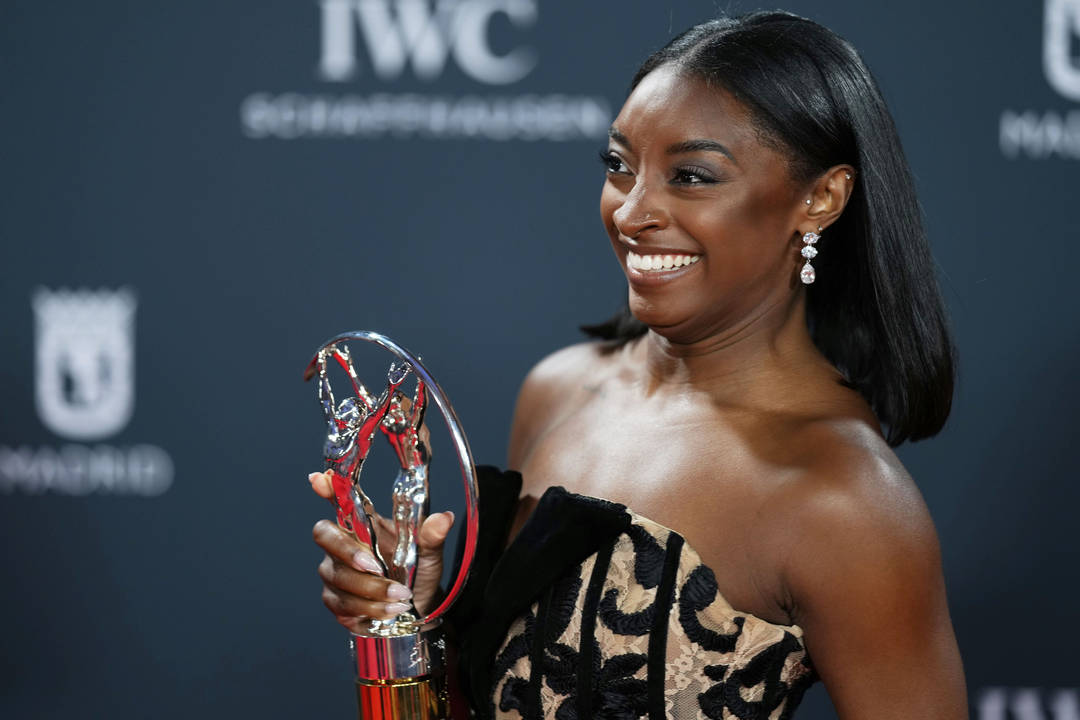 Седемкратната олимпийска шампионка по спортна гимнастика Симон Байлс САЩ и