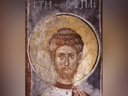 Свети мъченик Евпъл обикалял домове и улици и четял на