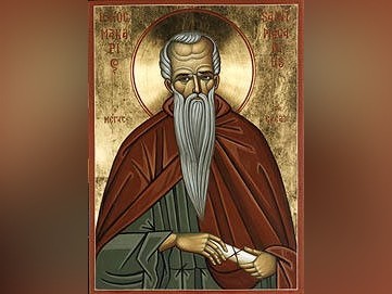 Преподобният отец Макарий се грижел за бедните и болните извършил