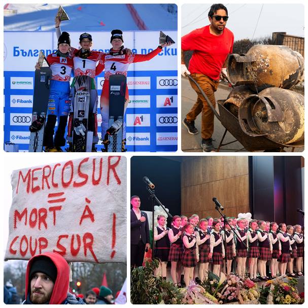 Малена Замфирова в средата се радва на почетната стълбица след