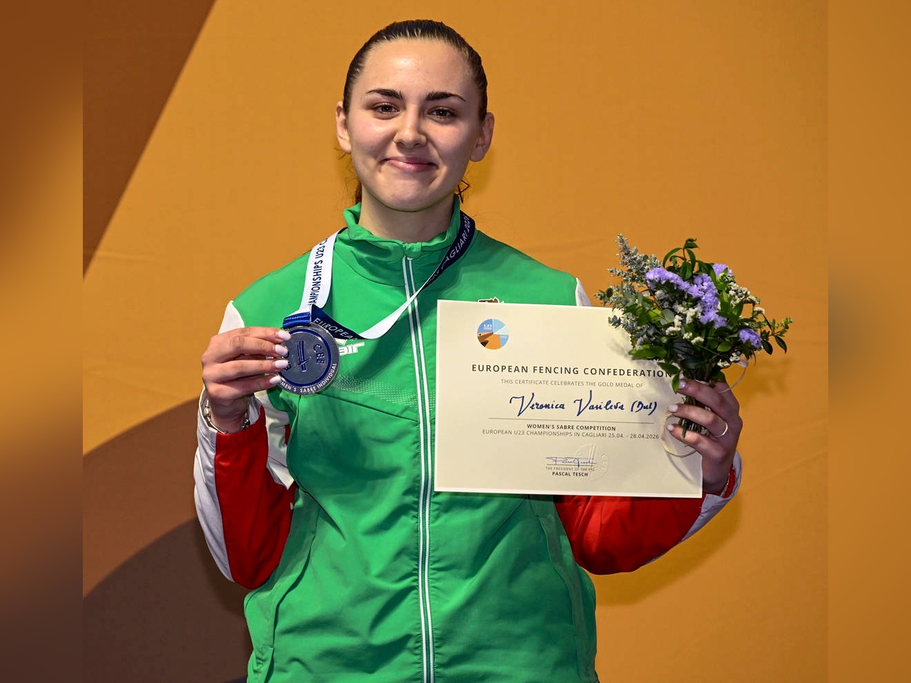 Вероника Василева спечели титлата на сабя на Европейското първенство по